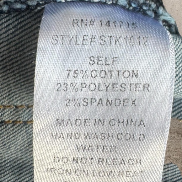 Denim Set High Waist Maxi Skirt Side Slit and cropped top Size M - Picture 12 of 13